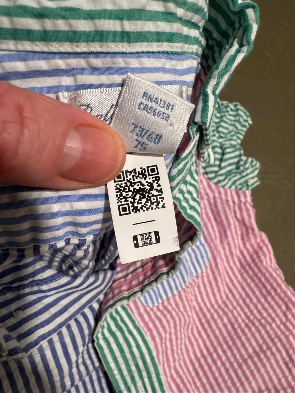 Polo by Ralph Lauren Multicolor Seersucker Striped Button-Down Shirt